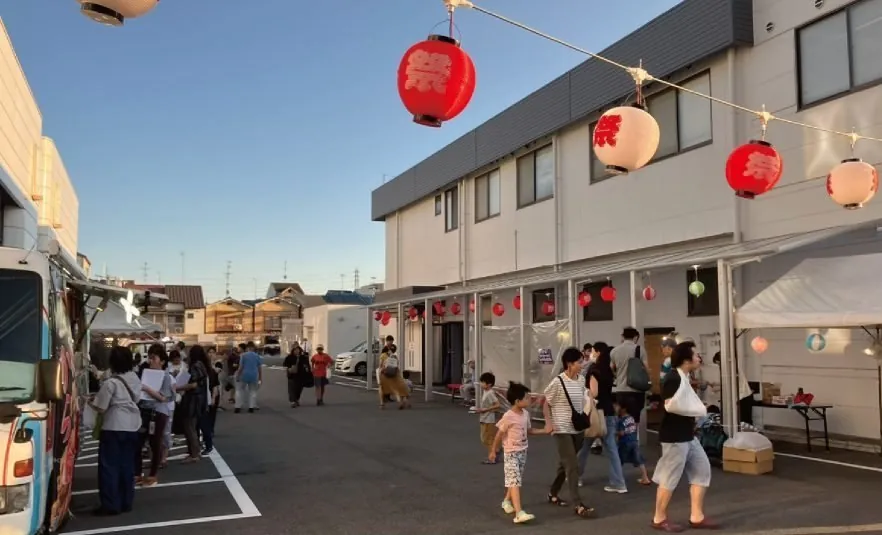 屋外で開催した販促イベントの様子